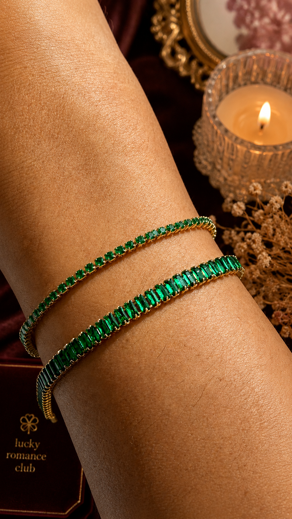Pulsera Regulable Colección Esmeralda