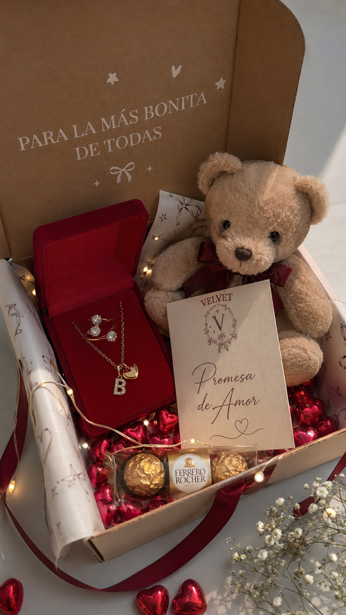 Set "Promesa": Collar Personalizado, Aretes y Anillo Solitario