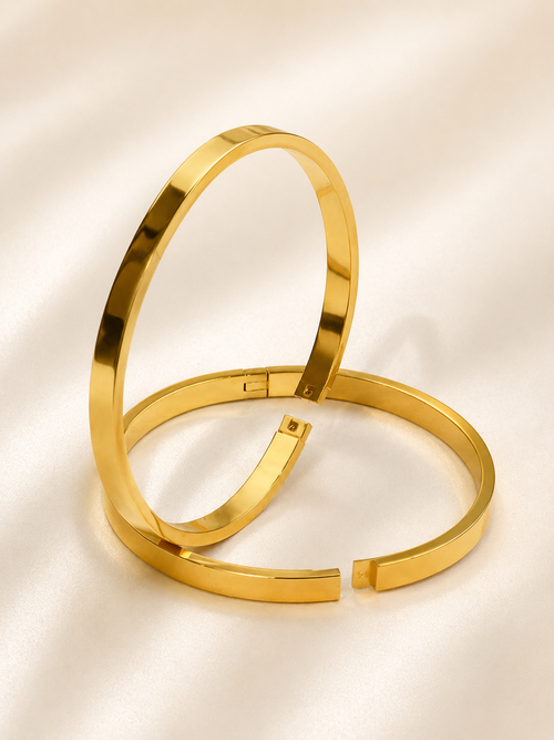 Brazalete Rígido "Éternité" Minimalista - Grande