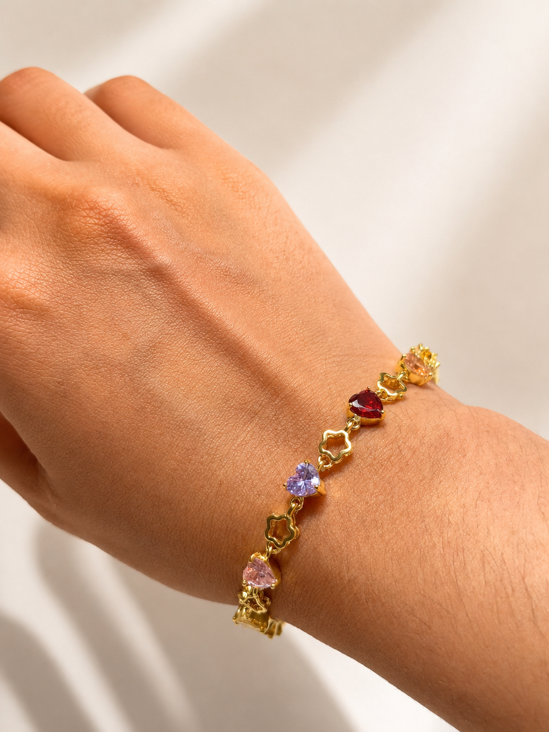 Pulsera "Lumière" de Corazones Multicolor