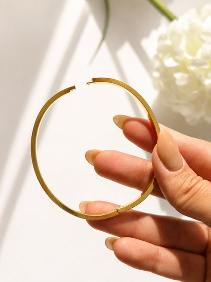 Brazalete Rígido "Éternité" Minimalista - Grande