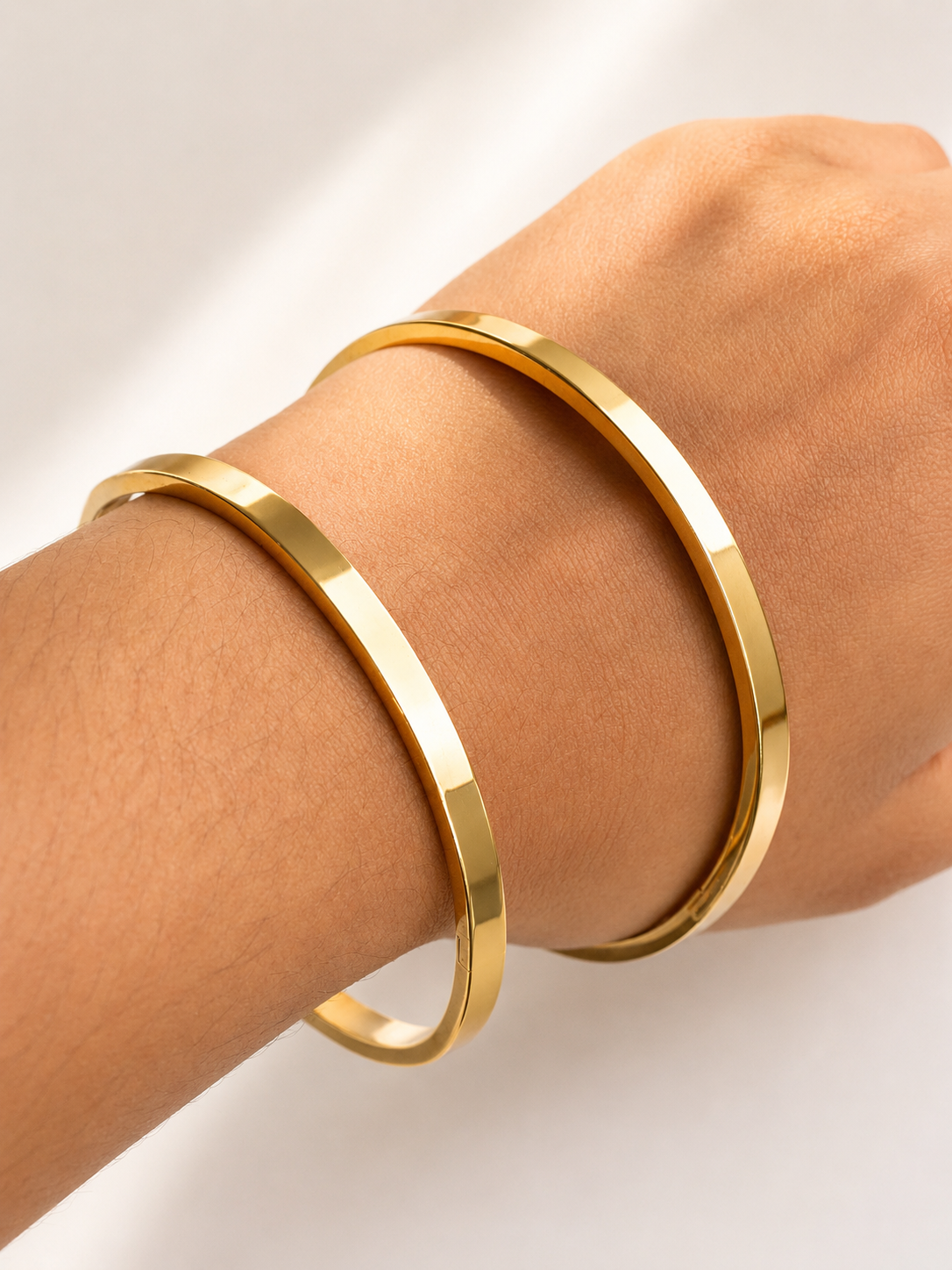 Brazalete Rígido "Éternité" Minimalista - Grande
